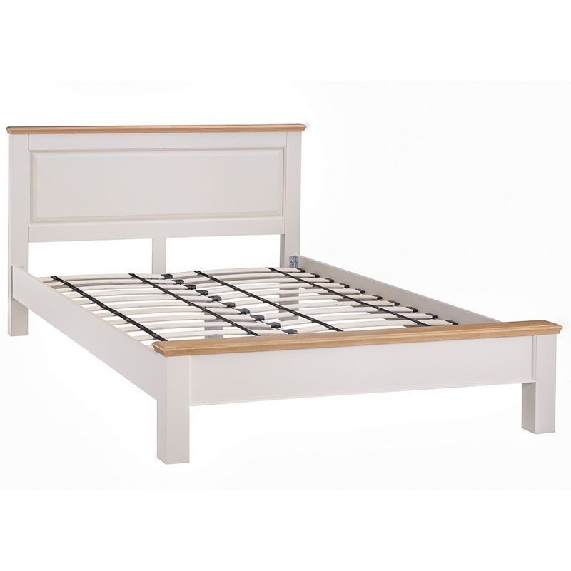 Country Cottage King Size Bed Cream & Oak